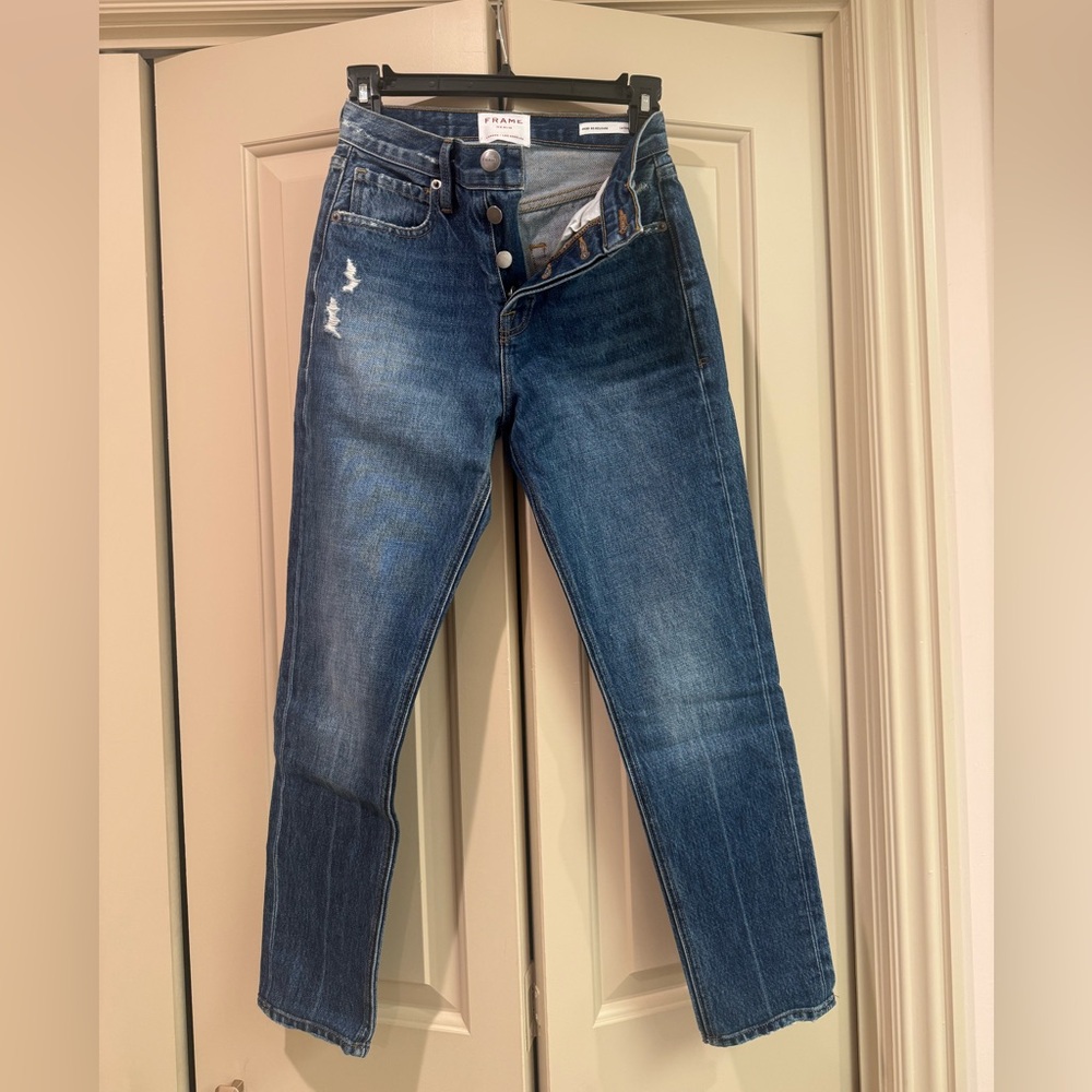 Frame Denim Rigid Re-Release Le Original Skinny (Dark Wash)
